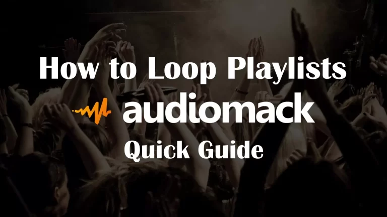 How to Loop Playlists on Audiomack