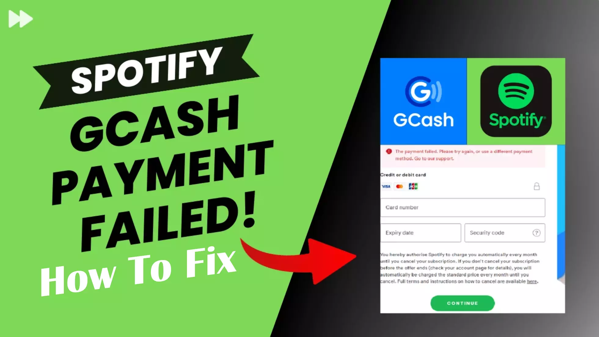 How To Fix Spotify GCash Payment Failed