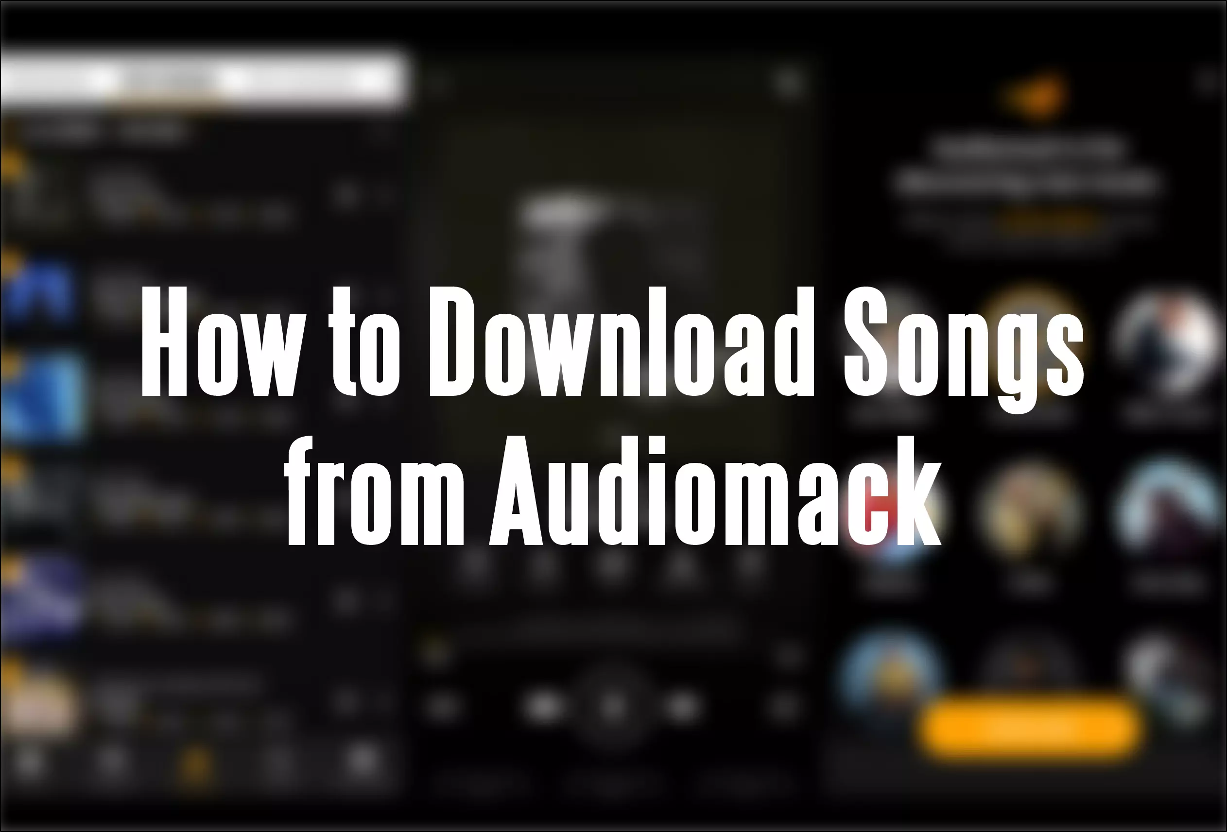 How to Download Songs from Audiomack