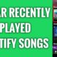 How to Clear Your Recently Played Tracks on Spotify